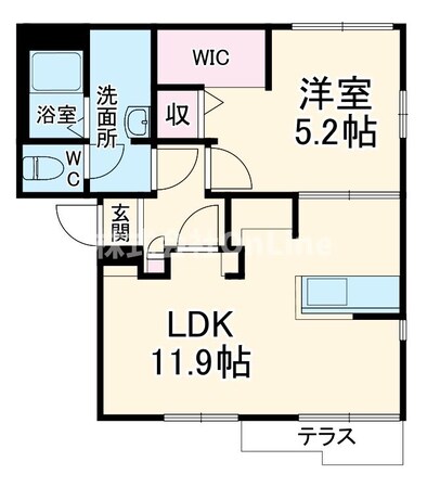 弥刀駅 徒歩12分 1階の物件間取画像